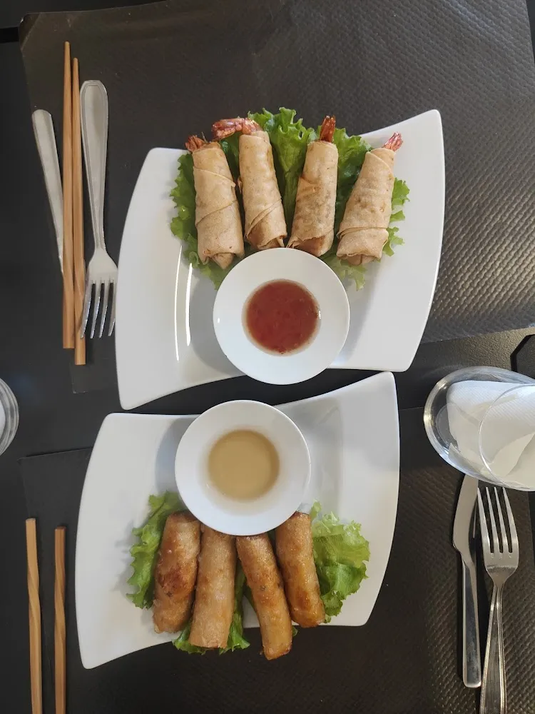 Nems Au Poulet Et Au Crevettes